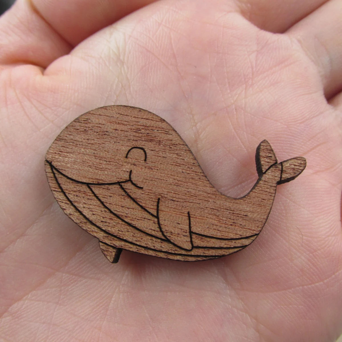 3 Pair Unfinished Under the Sea Ocean Animal Wooden Whales Shape Cutout For Brooches Pin Magnet Pendant Jewerly Diy Making