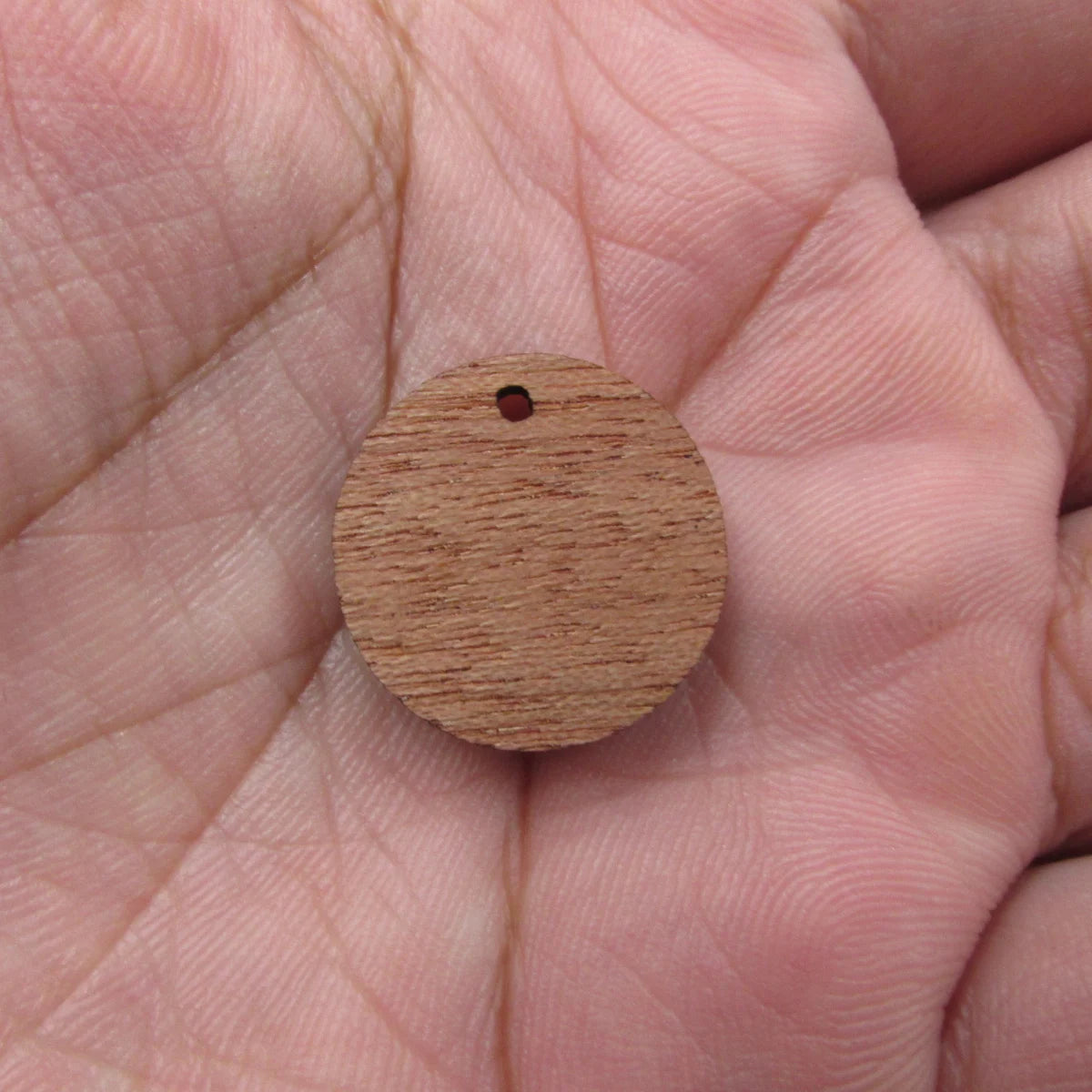 6 Pcs Unfinished Blank Wooden Circle Torus Wood Shape Cutout Necklace Earring Pendant Connector For  DIY Making Jewelry
