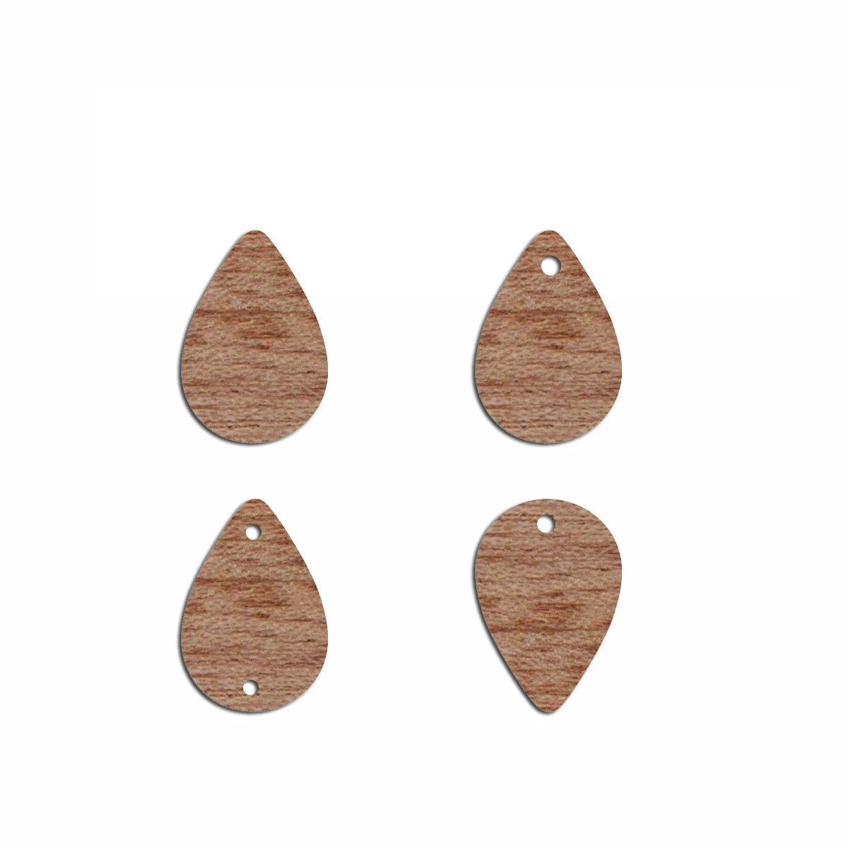 6pcs Unfinished Blank Wooden Drop Earring Stud Connector Pendant for Women Female Jewelry Making DIY Crafting