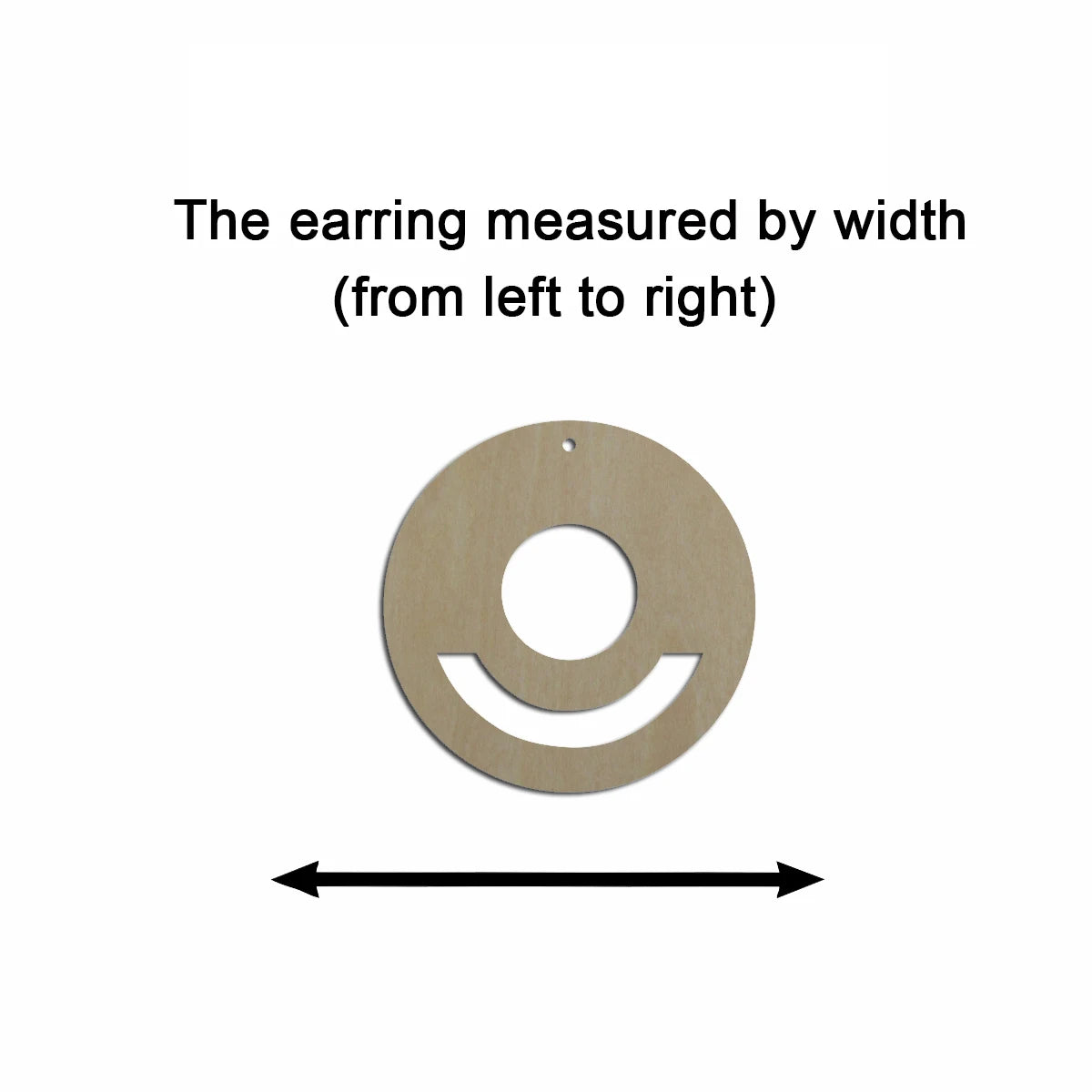 10pcs Unfinished Wood Blank Geometric Circle Shape Macrame Earring Part Findings Wholesale For DIY Jewelry Making
