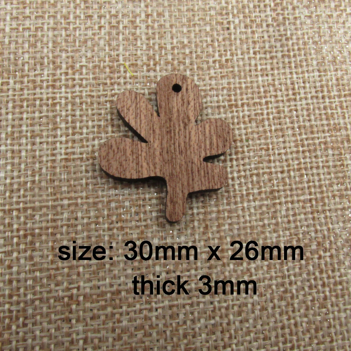 6pcs Unfinished Wooden Part of Leaf Accessory Charms Necklace Pendant Bracelet For Jewelry Making Handmade Crafts diy Supplies