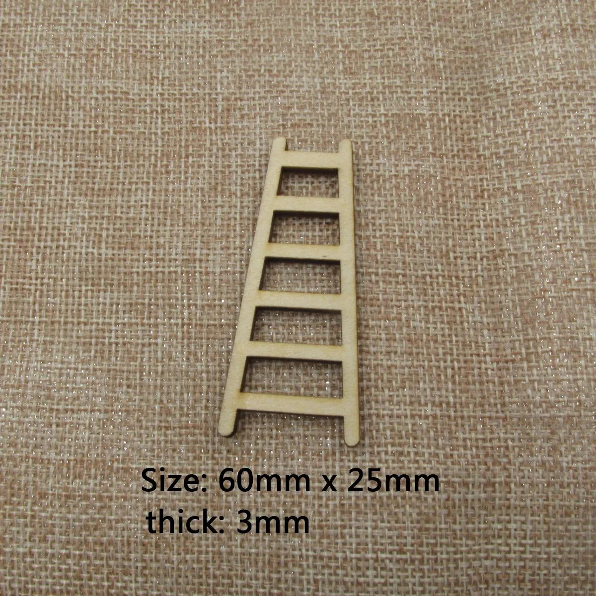 10Pcs Mini Wooden Step Ladder, Furniture Tools, Fairy Garden, Miniature Decor, Action Figurine, DIY Crafts, Unfinished Window