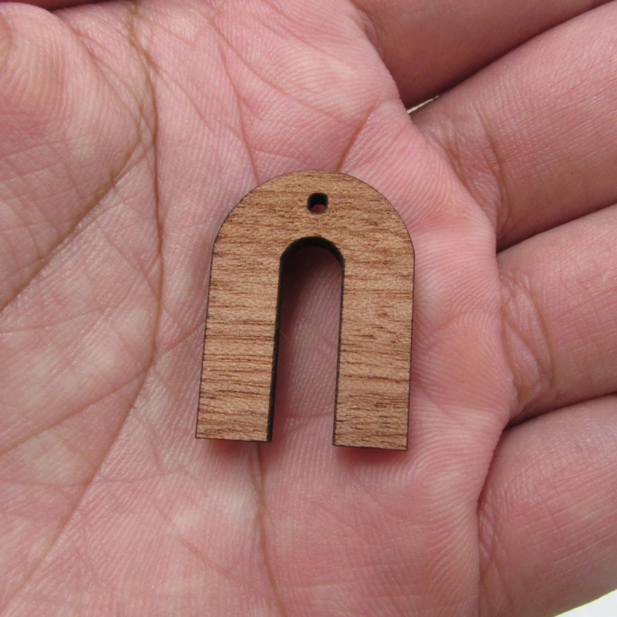 6 Pcs Unfinished Blank Wooden Arc Rainbow Shape Cutout Wood Connector For Necklace Earring Pendant  DIY Making Jewelry