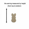10pcs Multiple Size Unfinished Wooden Blanks Easter Bunny Rabbit Cutout Shape Dangle Earring For Jewelry Supplier