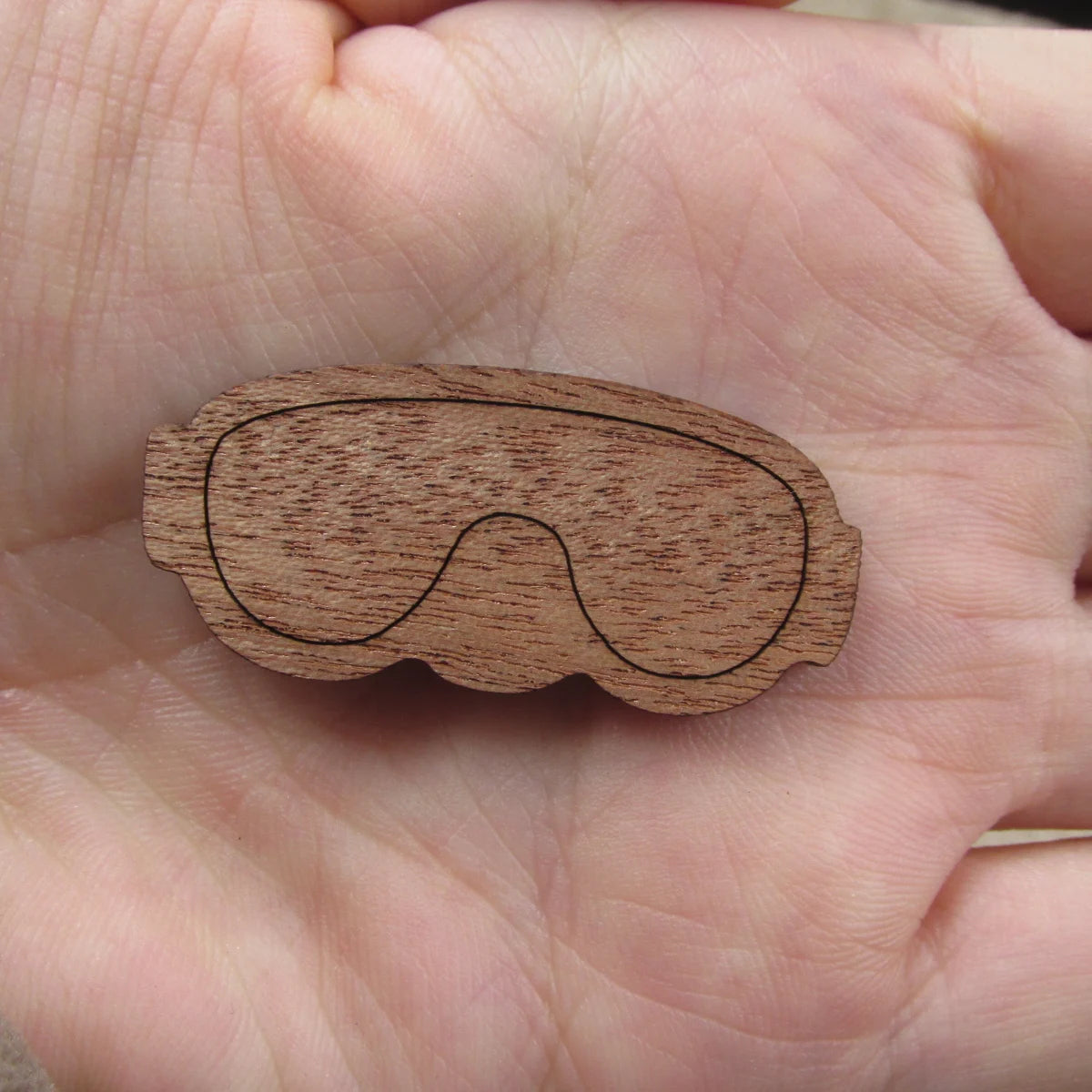 3 Pair Unfinished Ocean Beach Wooden Glasses Shape Cutout For Brooches Pin Magnet Pendant Charms Diy Making