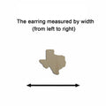 10pcs Multiple Size Unfinished Wooden Blanks Texas State Cutout Shape Dangle Earring For Jewelry Supplier