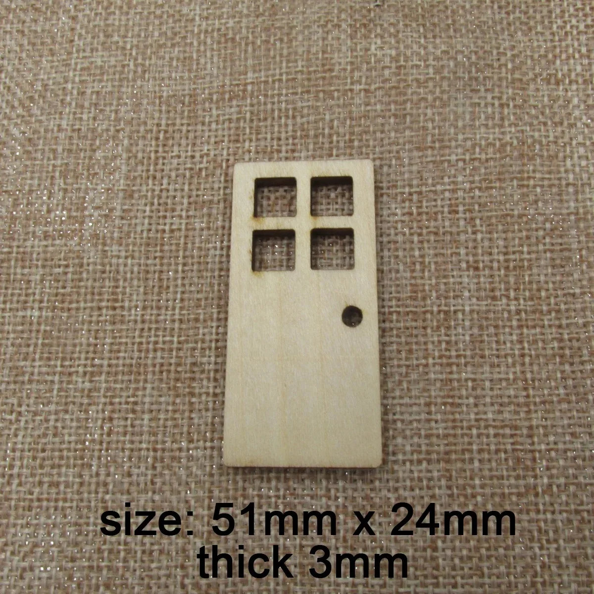 10pc Miniature Wood Fairy Door Mini House Elf Accessories Unfinished Wooden Shape Cutout For Kids Furniture Simulation