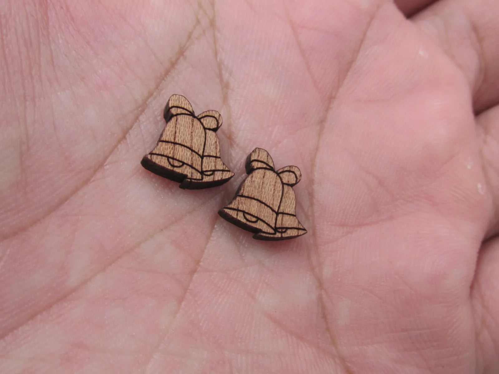 5 Pair Unfinished Blank MINI Wood Cabochon Christmas Light Stocking Sock Wooden Cutout Shape For DIY  Earrings Supplies