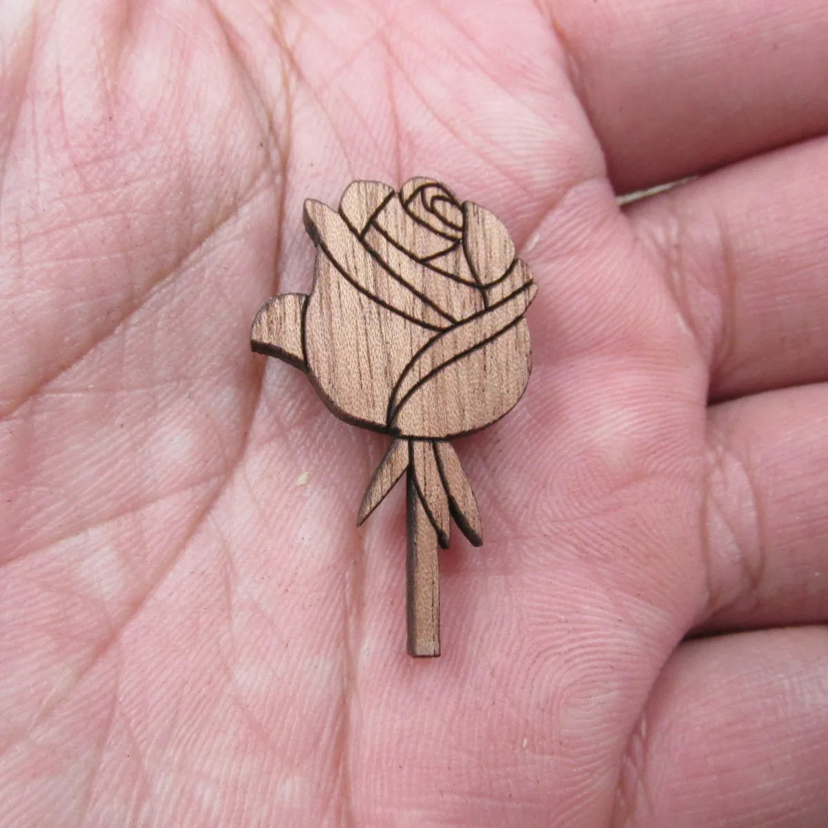 Laser Cut Jewelry Supplies Lotus Flower Unfinished Wooden Charms Pendants For Brooches Necklace  Jewerly Making