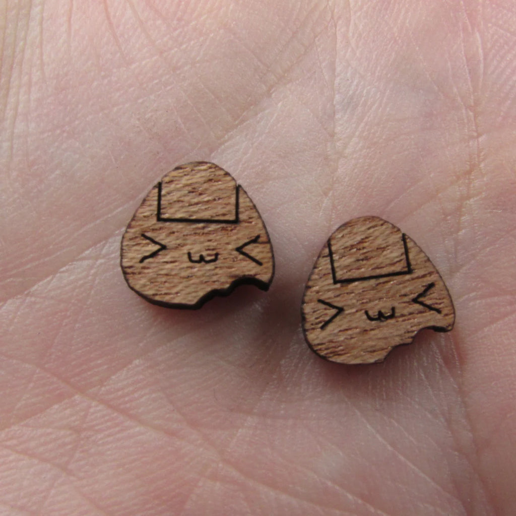 5 Pair Unfinished Blank  Food Wood Cabochon Sushi Wooden Shape Charm Pendant For DIY Jewerly Earring Suppliers