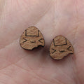 5 Pair Unfinished Blank  Food Wood Cabochon Sushi Wooden Shape Charm Pendant For DIY Jewerly Earring Suppliers