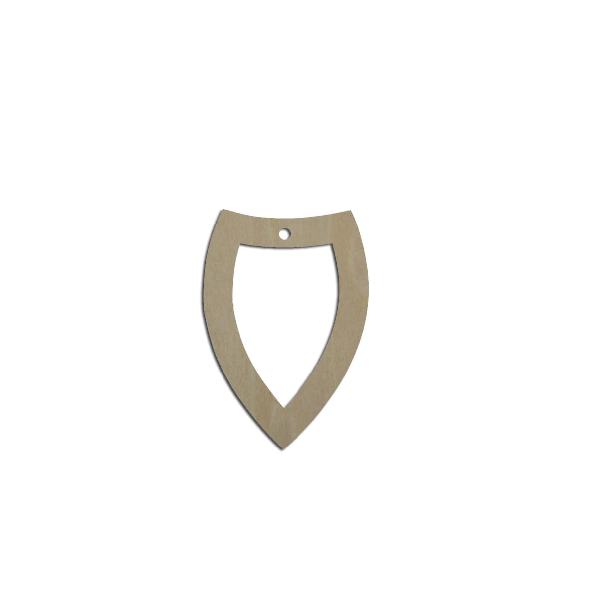 10pcs Unfinished Blank Wood Geometric Triangle Teardrop Cutout Shape Earring Pendant Jewelry Charm Finding