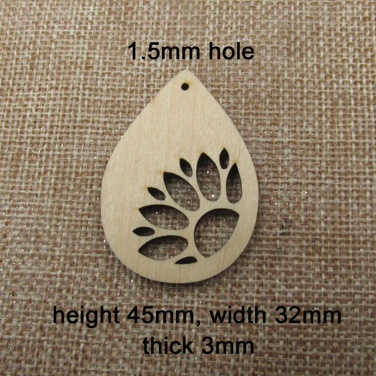 10pcs Unfinished Wooden Blanks Sun Flower Shape Teardrop Sunflower For DIY Earrings Findings Jewelry