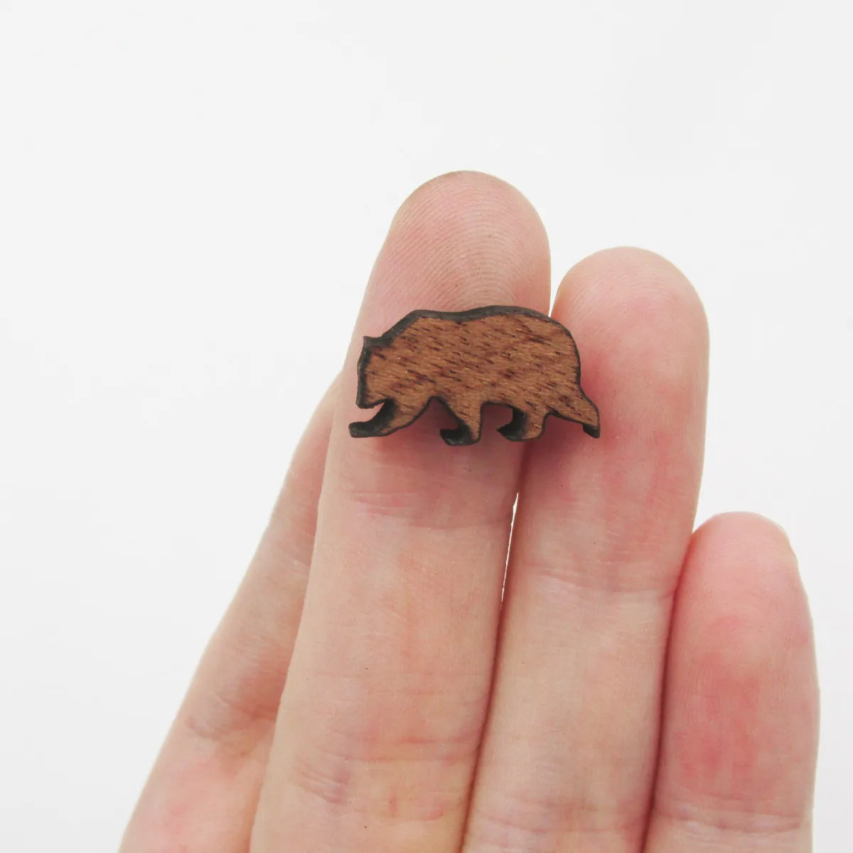 Laser Cut Animal Dino owl Bear Koala DIY Wooden Earring Charms Wood Cabochon Jewelry Earring Supplies