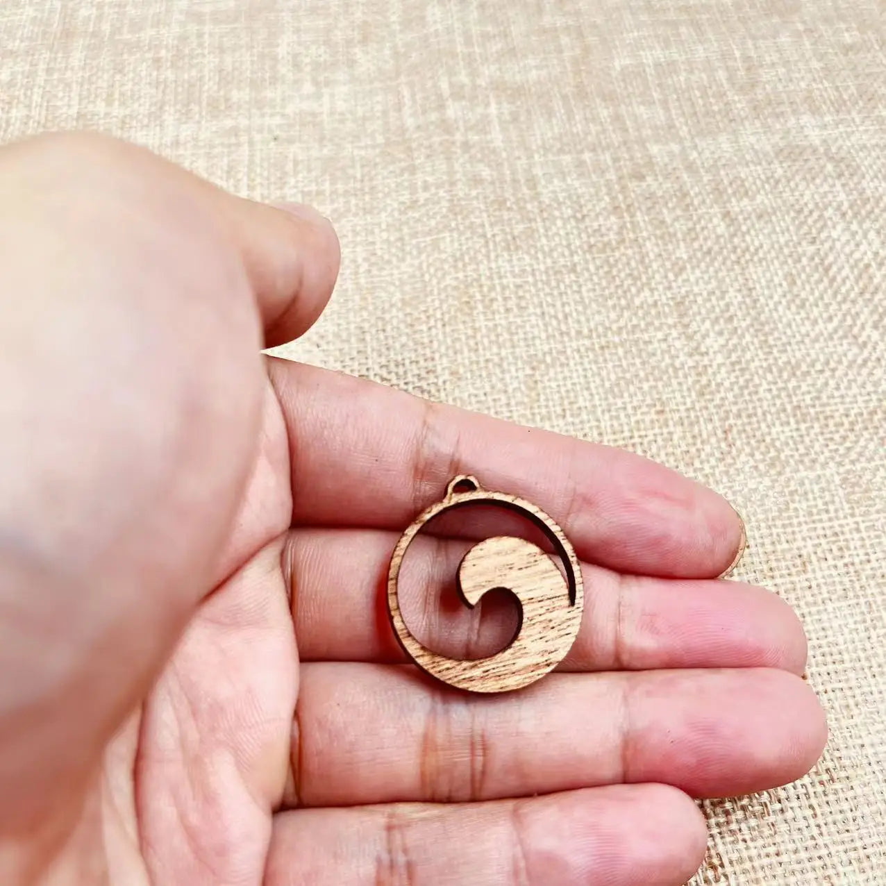 6pcs Unfinished Wood Wave Connector Sea Charms Ocean Beach Earring Pendants For Jewelry Making DIY Handmade Crafte
