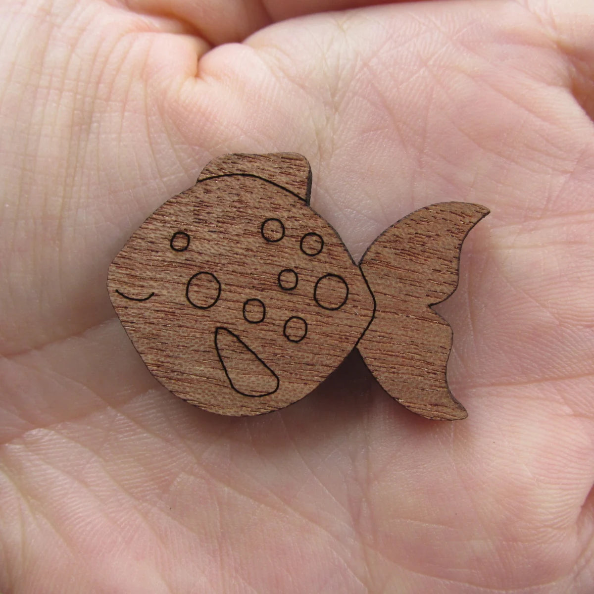 3 Pair Unfinished Under The Sea Ocean Animal Wooden Fish Shape Cutout For Brooches Pin Magnet Pendant Jewerly Diy Making