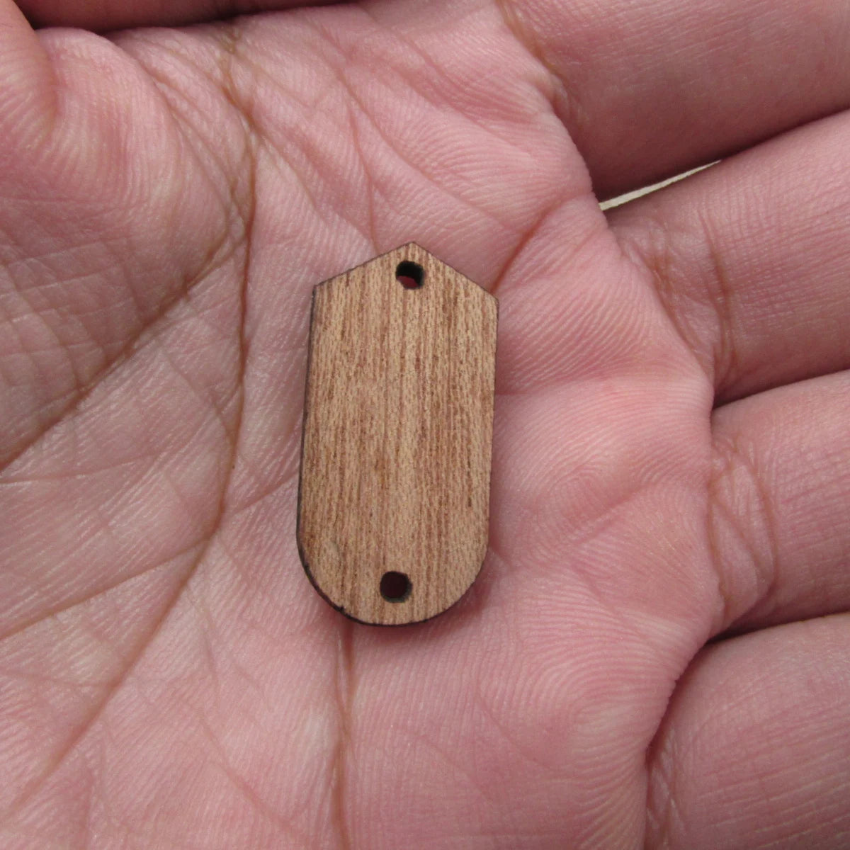 6 Pcs Unfinished Blank Wooden Oval Diamond Wood Connector Shape Cutout For Necklace Earring Pendant DIY Making Jewelry