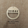 10pcs Unfinished Blanks Wood Crescent Moon Macrame Circle Diamond Teardrop Shape For Jewelry Findings Hoops Earring