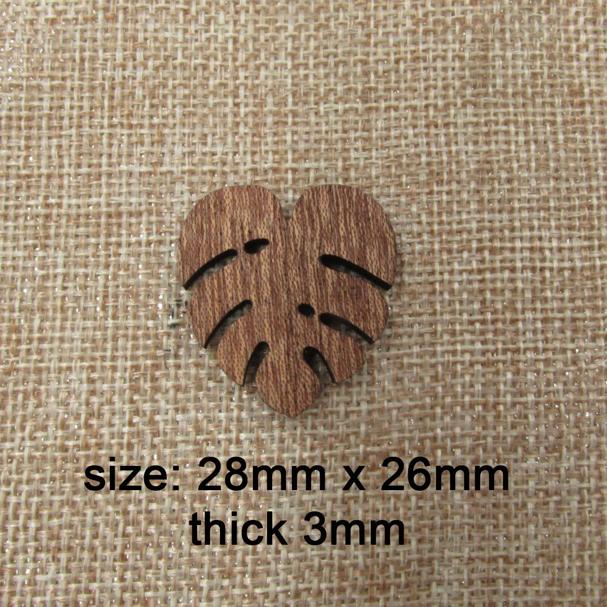 6pcs Unfinished Blank Wood Monstera Leaf Shape Wooden Charms Pendants Leaves Earrings Necklace For DIY Jewelry Making