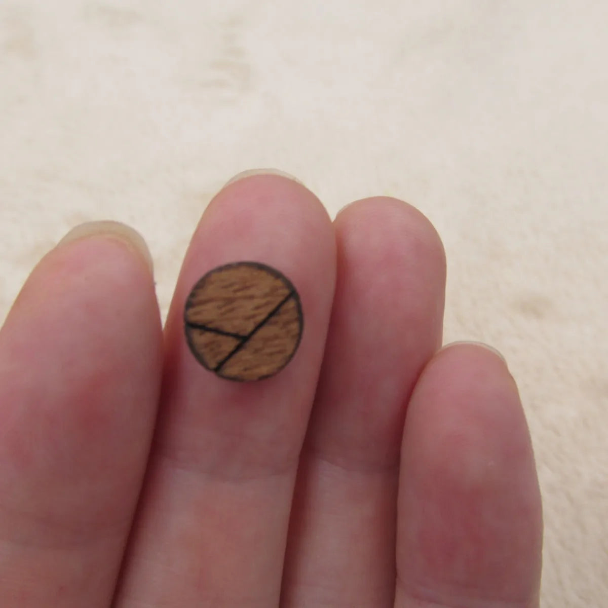 Geometric Round Circle WOOD CUT Earrings Studs For Custom Made Hand Painted Earring Jewerly  supplier