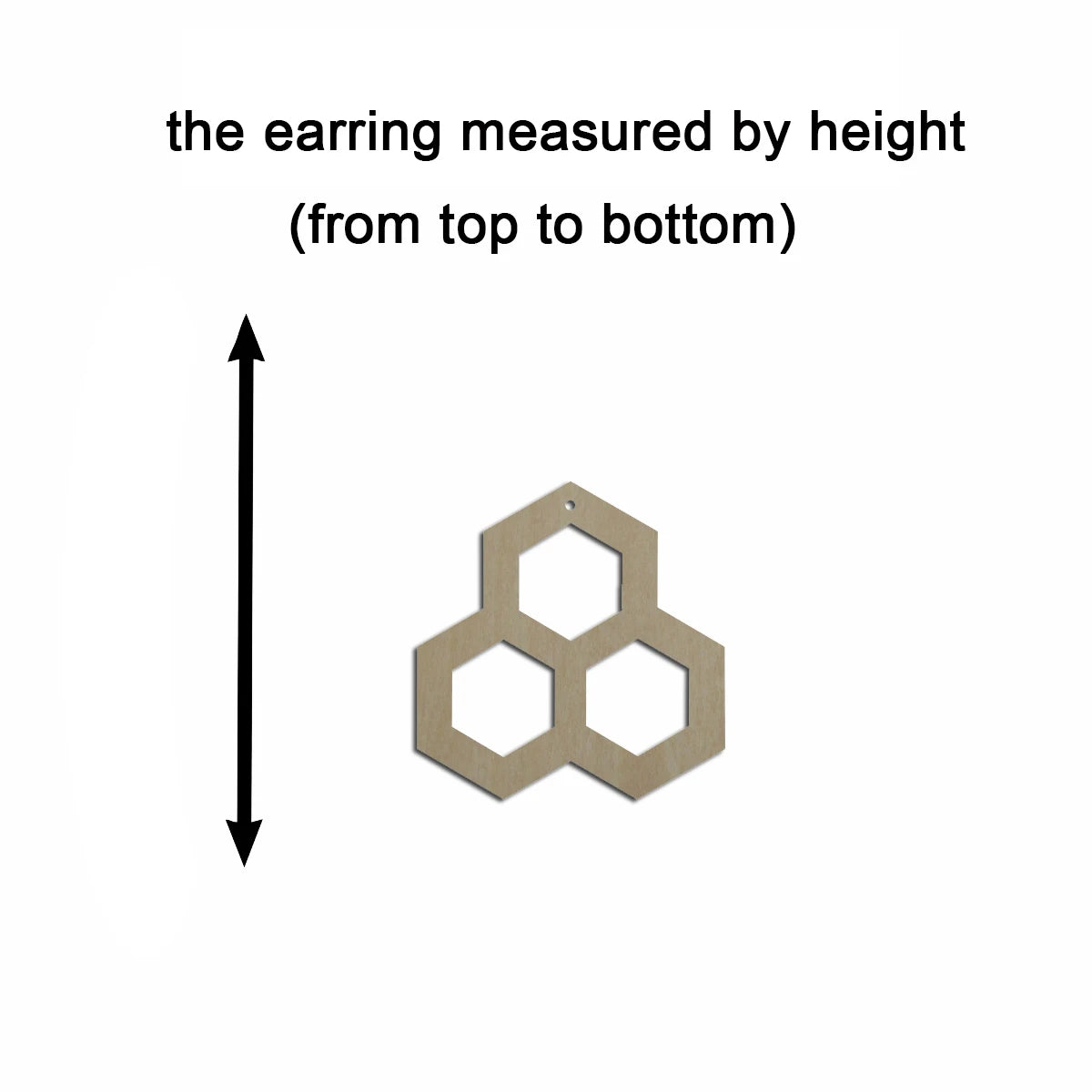 10pcs Unfinished Wood Blank Geometric Three Hexagon Honeycomb Shape Macrame Earring Pendant Charms For DIY Jewelry Making