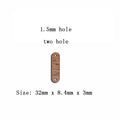 6pcs Unfinished Blank Wooden Long Rectangle Bar Charms Connector Pendant for Women Female Jewelry Making DIY Crafting