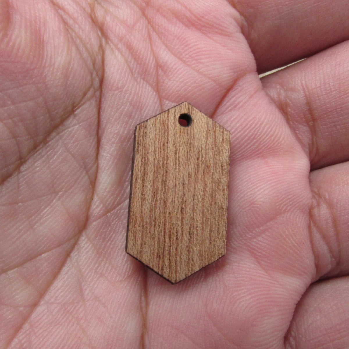 6 Pcs Unfinished Blank Wooden Oval Diamond Wood Connector Shape Cutout For Necklace Earring Pendant DIY Making Jewelry