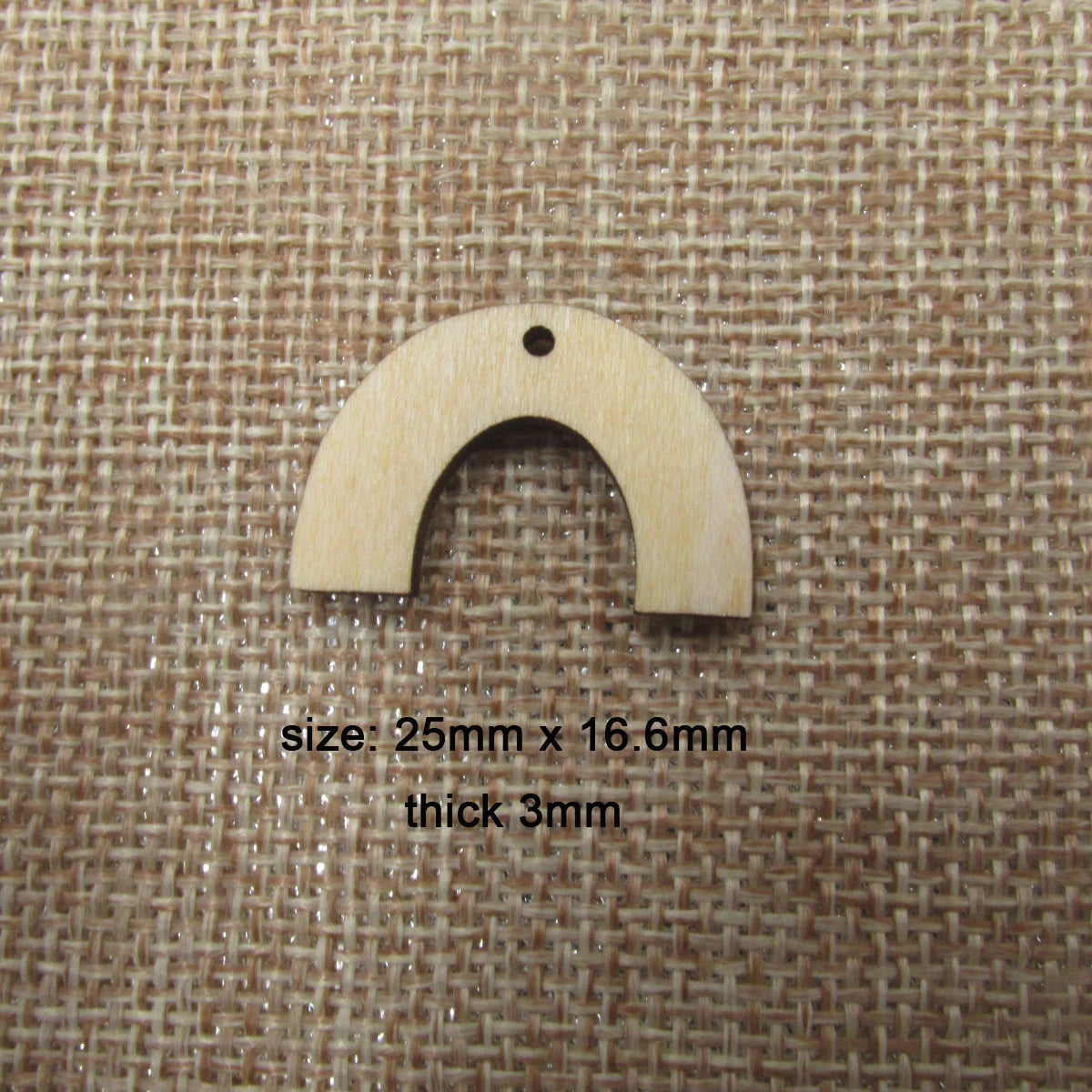 10 Pcs Unfinished Blank Wooden Windows Arch Shape Cutout Plywood Connector Jewelry Earrings Finding Supplies
