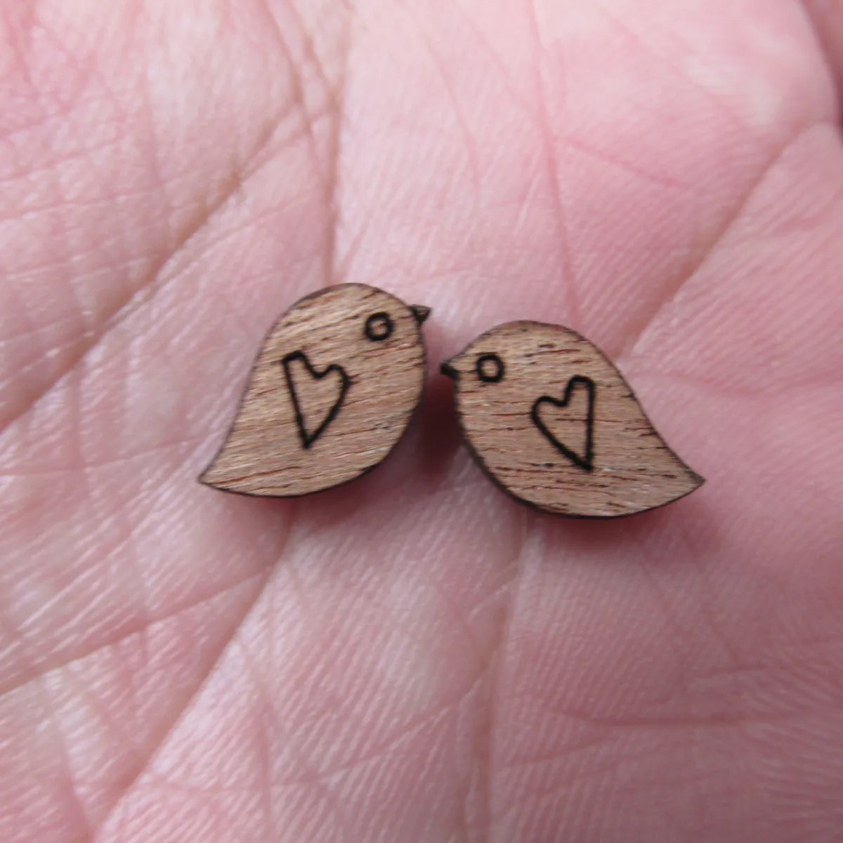 Laser Cut Unfinished Blank Wooden Bird Cabochon Charms For DIY Wood Craft  Earring Stud  Jewerly