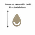 10pcs Unfinished Wood Blank Raindrop Tear Drop Cutout Shape Macrame Earring Pendant Charms For DIY Jewelry Making