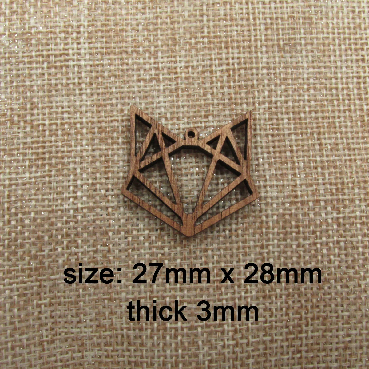 6pcs Unfinished Wooden Fox Charm Jewelry Accessories For Foxes Bracelet Necklace Pendant Craft Supplies Diy Finding