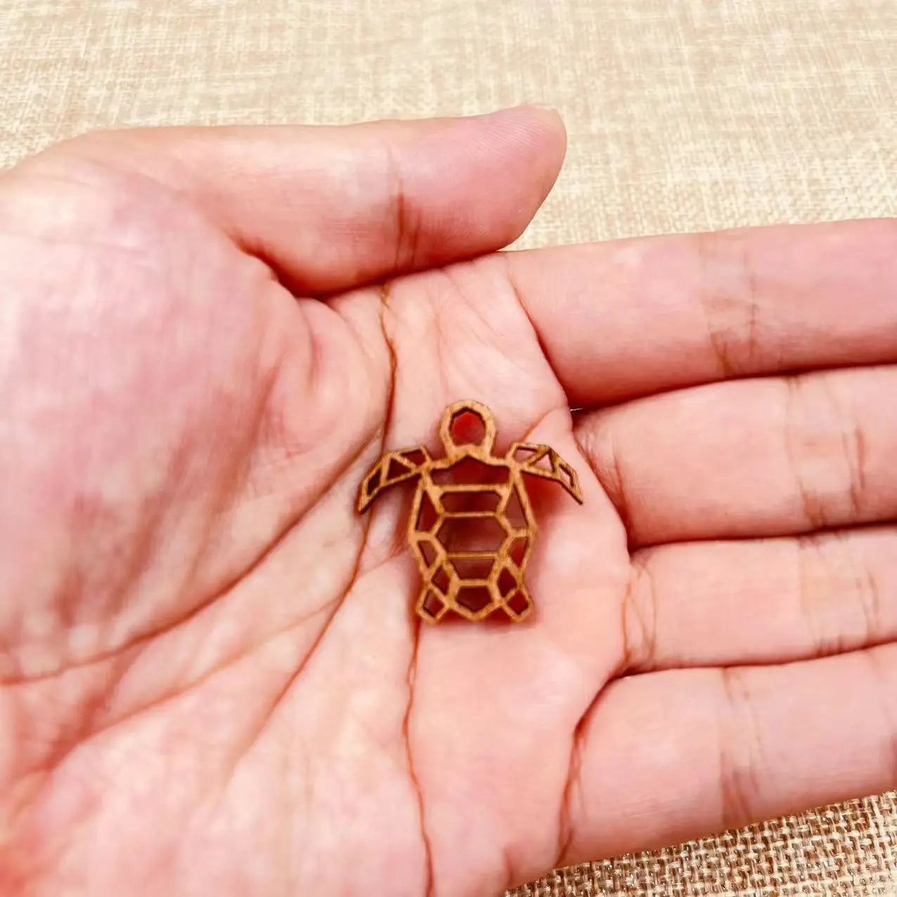 6pcs Unfinished Wooden Ocean Beach Sea Turtle Tortoise Charms Earring Pendants For Jewelry Making DIY Handmade Crafte