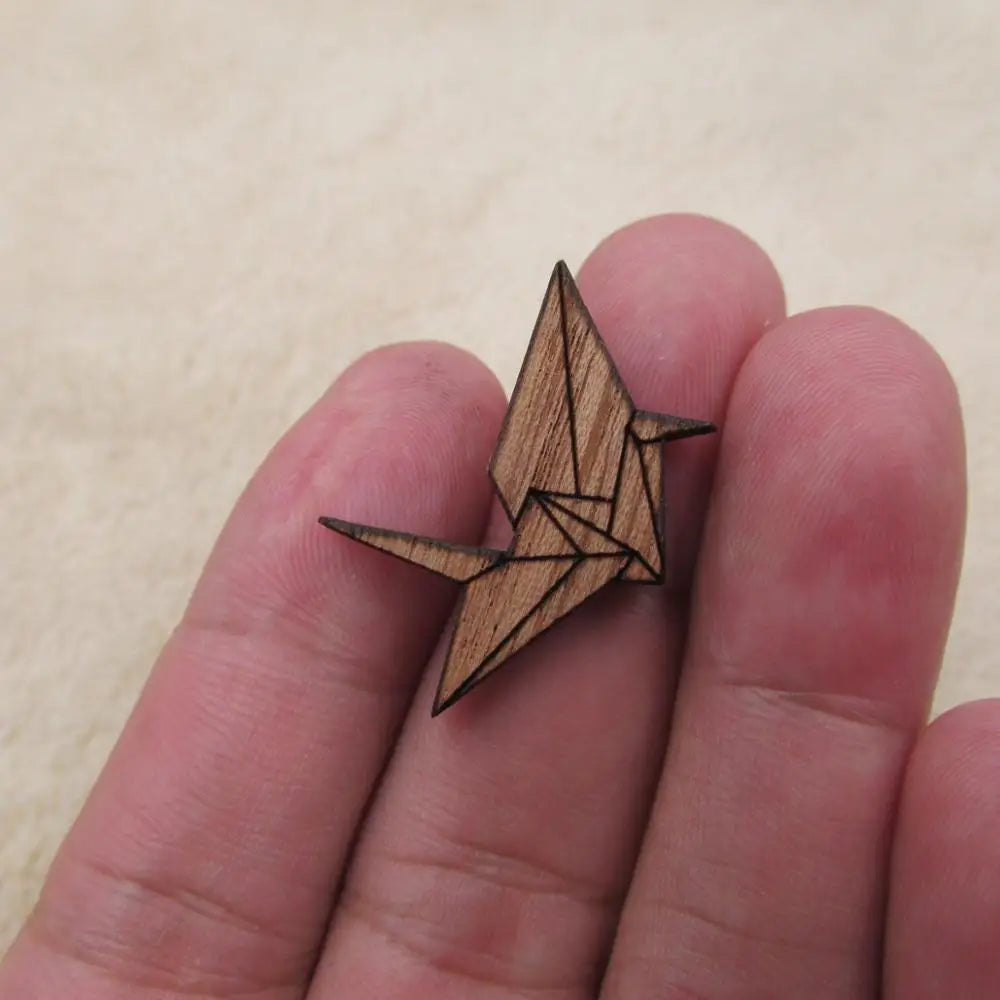 6pcs Laser Engraved Wooden Bird Pendant Unfinished Solid Wood Accessory Jewerly Finding Making For Diy Project