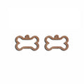 6pcs Unfinished Blank Wooden Dog Bone Shape Macrame Wood Earring Charms Pendant for Jewelry Making