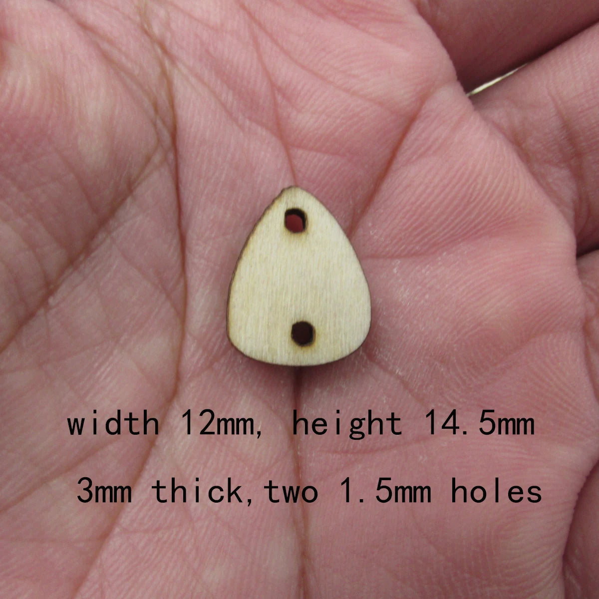 10 Pcs Unfinished Blank Wooden Raindrop Stone Shape Cutout Plywood Connector Jewelry Finding Supplies For Earrings