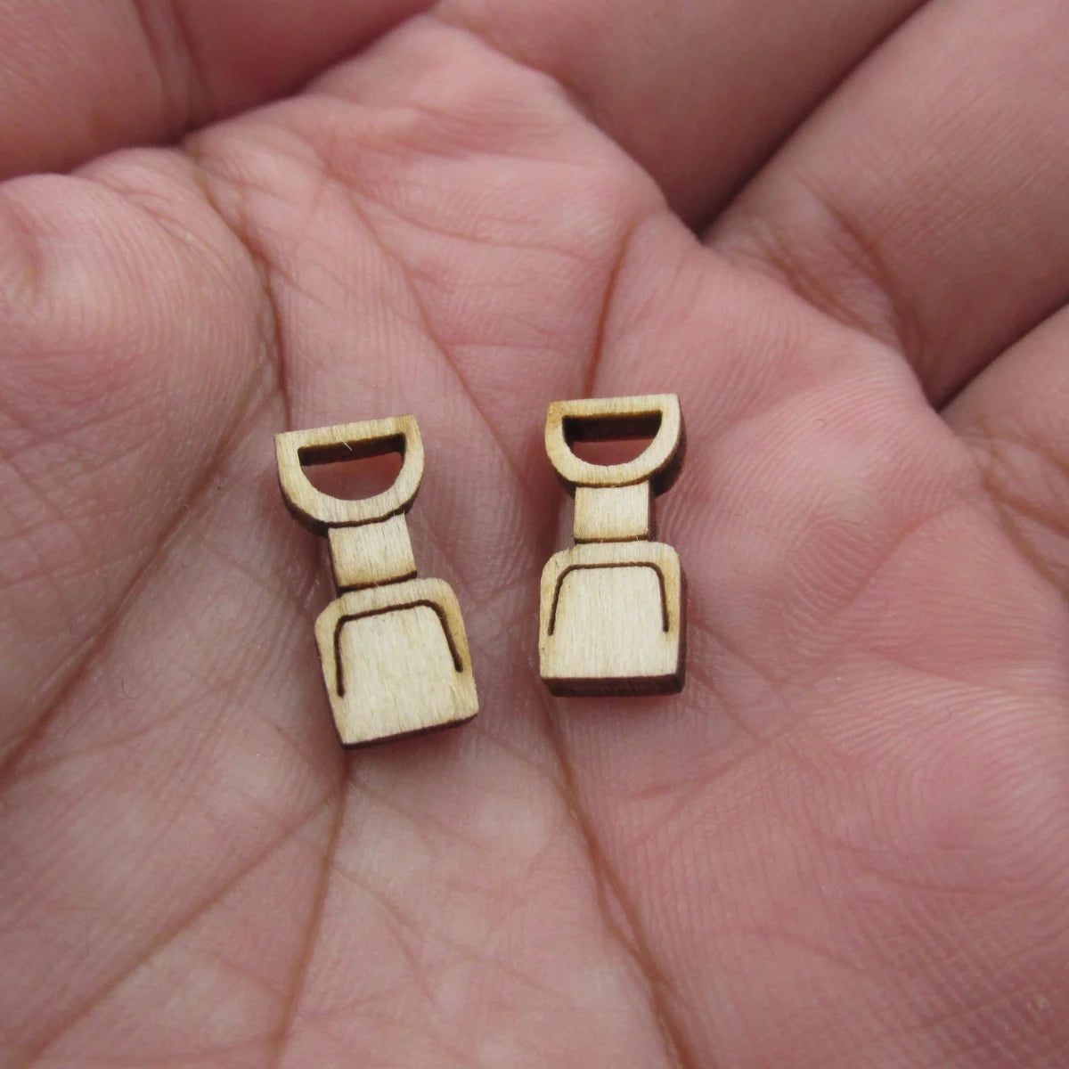 5Pair Unfinished Blank Wood Summer Sand Pail and Shovel Cabochon Beach Sandcastle Post Flip Flop Earrings Stud Jewerly Findings
