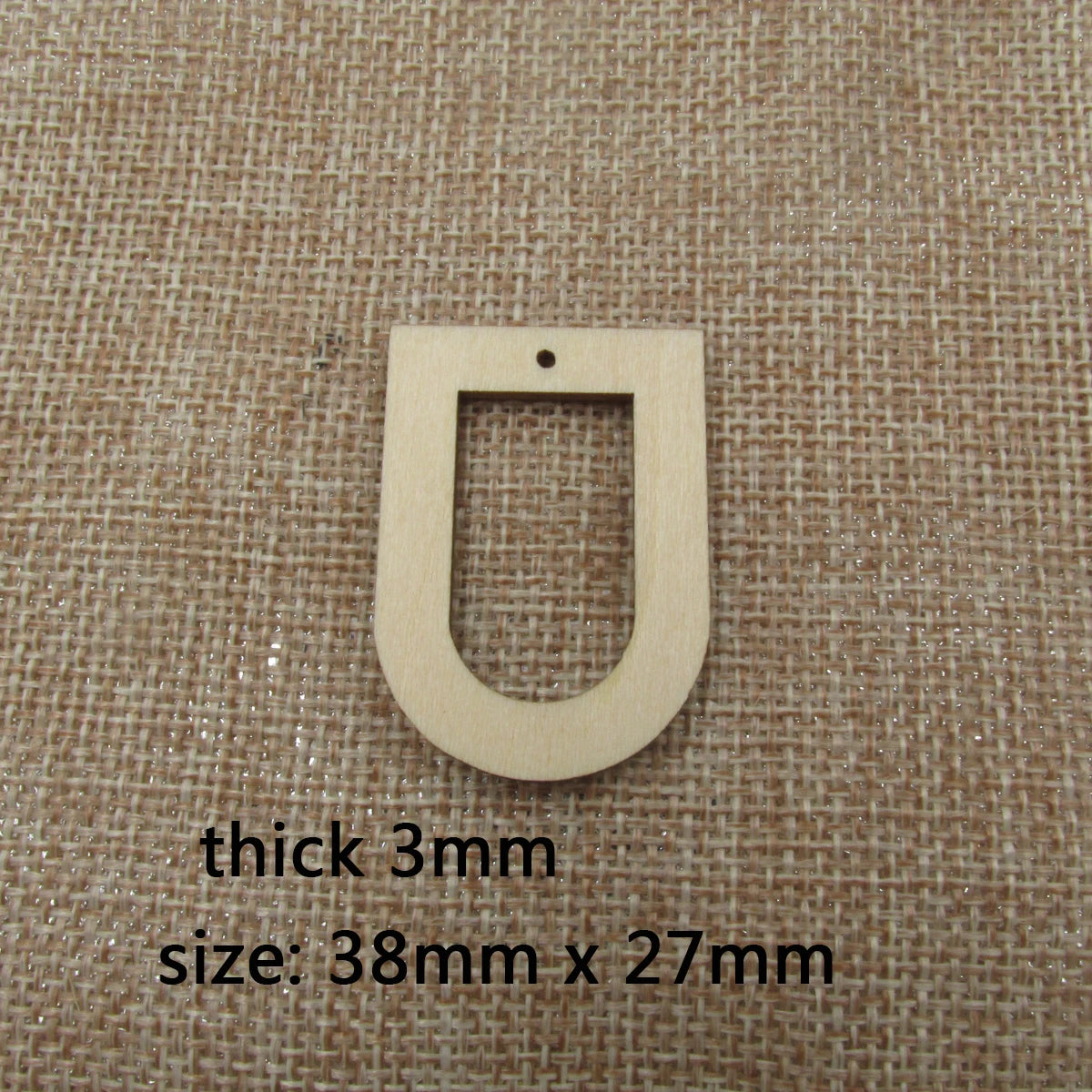 10pcs Unfinished Wooden Blanks Geometric Rectangle Oval Shape Wood Macrame For DIY Earrings Findings Jewelry Supplies