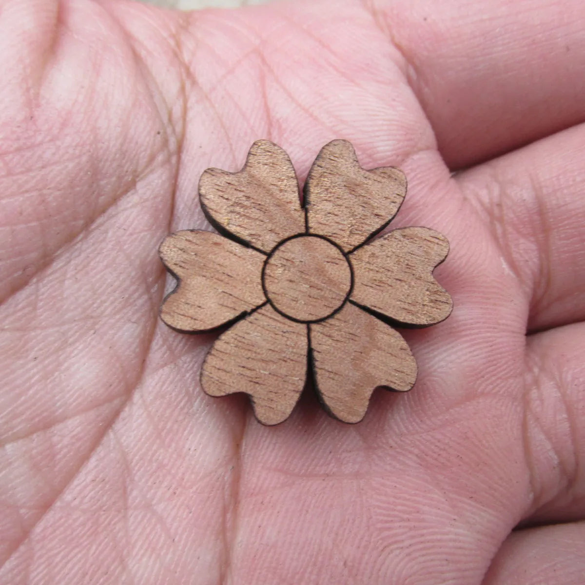 Laser Cut Jewelry Supplies Lotus Flower Unfinished Wooden Charms Pendants For Brooches Necklace  Jewerly Making