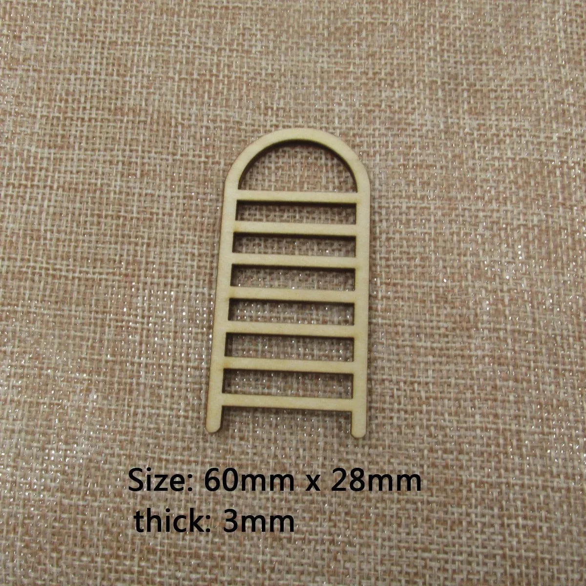 10Pcs Mini Wooden Step Ladder, Furniture Tools, Fairy Garden, Miniature Decor, Action Figurine, DIY Crafts, Unfinished Window