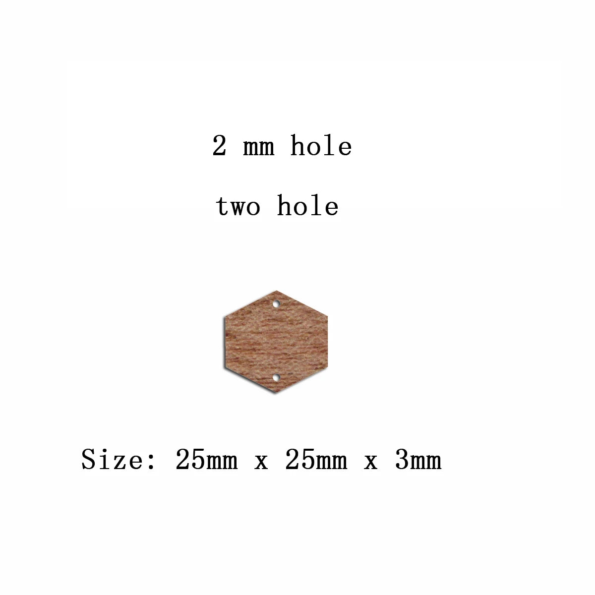 6pcs Unfinished Blank Wooden Geometric Hexagon Earring Connector Pendant for Jewelry Making DIY Crafting