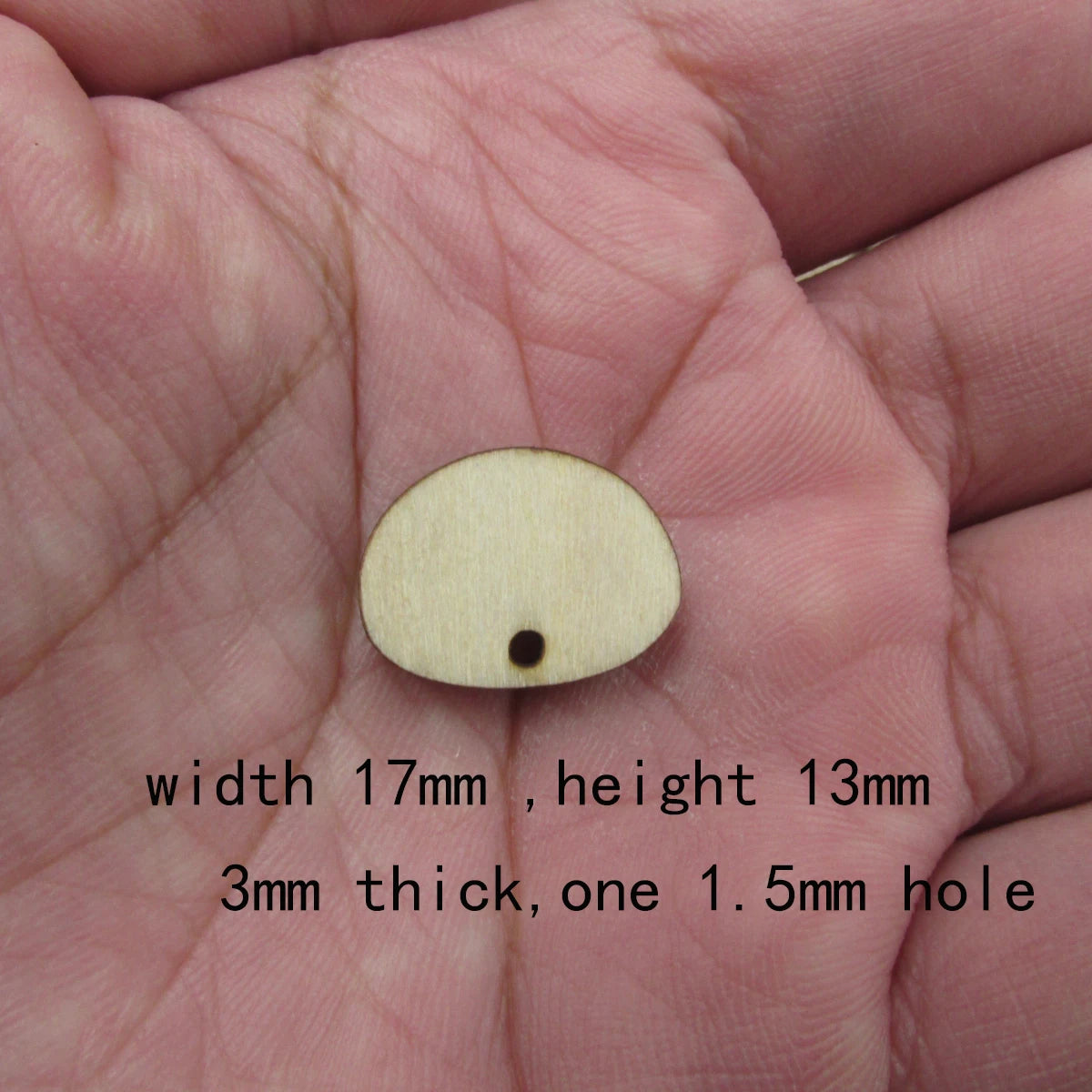 10 Pcs Unfinished Blank Wooden Raindrop Stone Shape Cutout Plywood Connector Jewelry Finding Supplies For Earrings