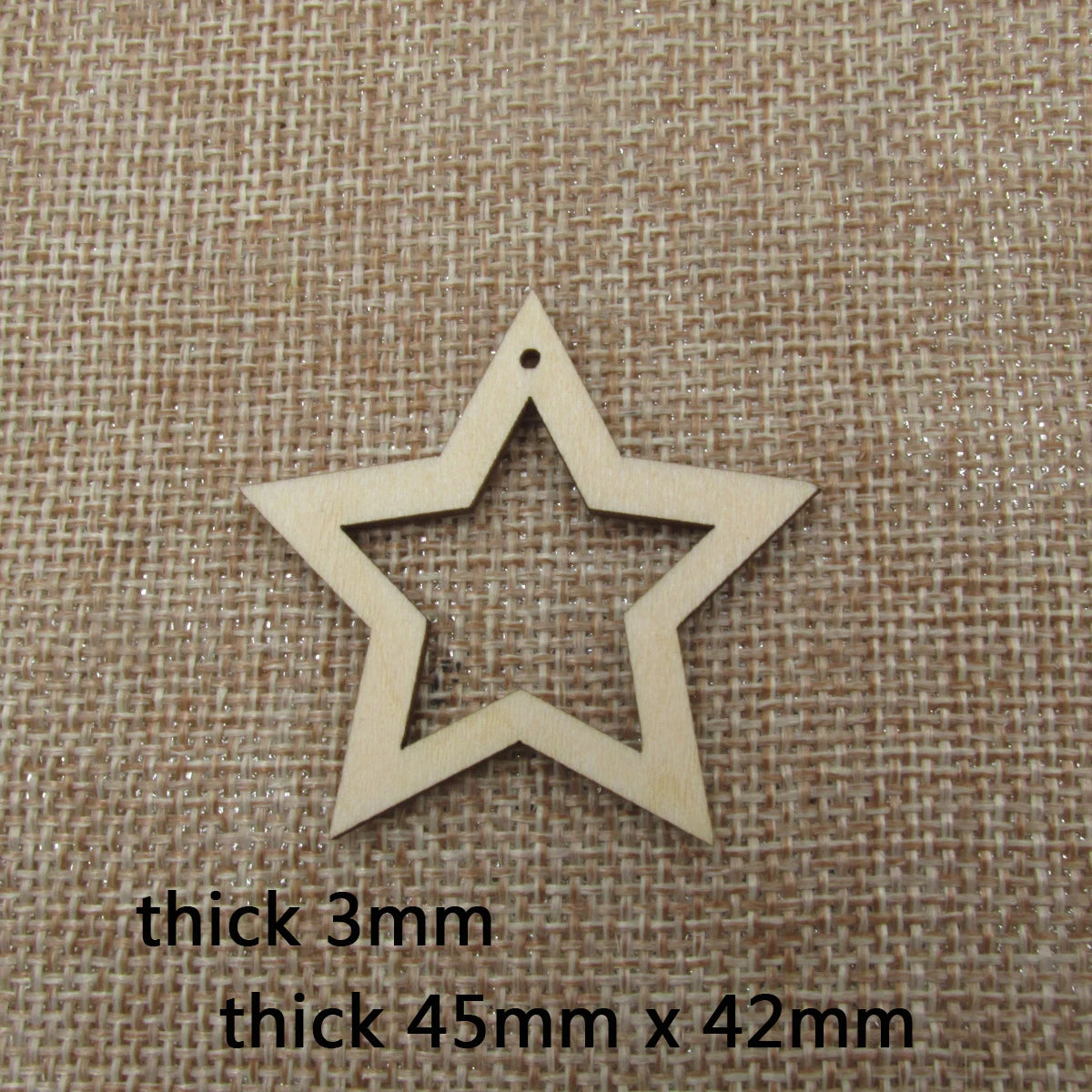 10pcs  Macrame Star Shape Earring Blanks Wood  Findings DIY Stars Cutout Earrings Pendants for Women Jewelry Making