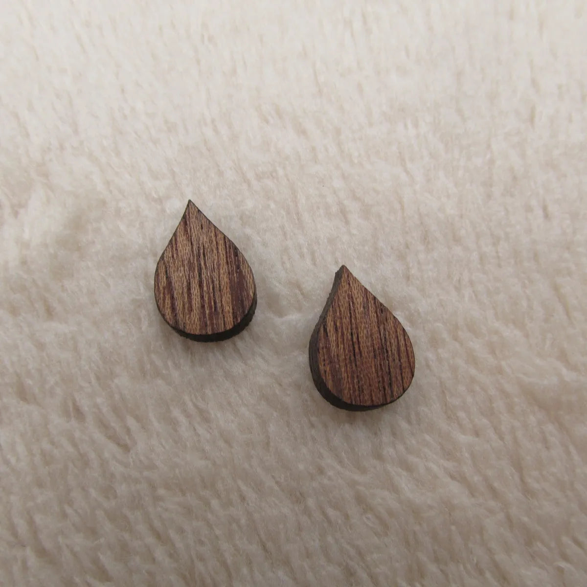 Tiny Wood Lightning Cloud Raindrop Cabochon Accessories Unfinished Blank Wooden Charms For  Earring Stud Making
