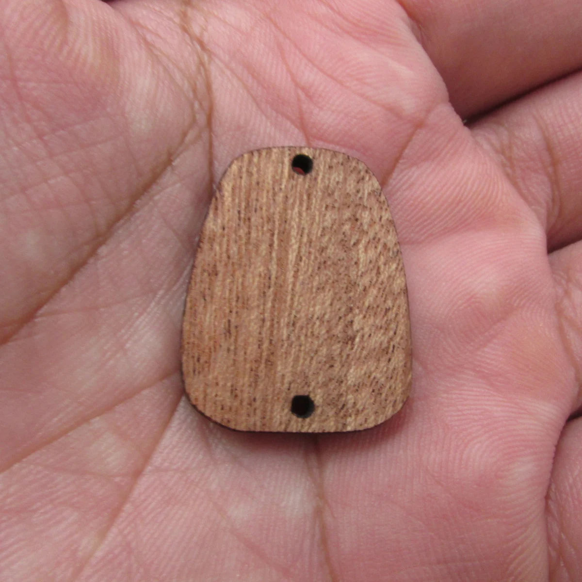 6 Pcs Unfinished Blank Wooden Trapezoid Wood Shape Cutout Necklace Earring Pendant Connector For  DIY Making Jewelry