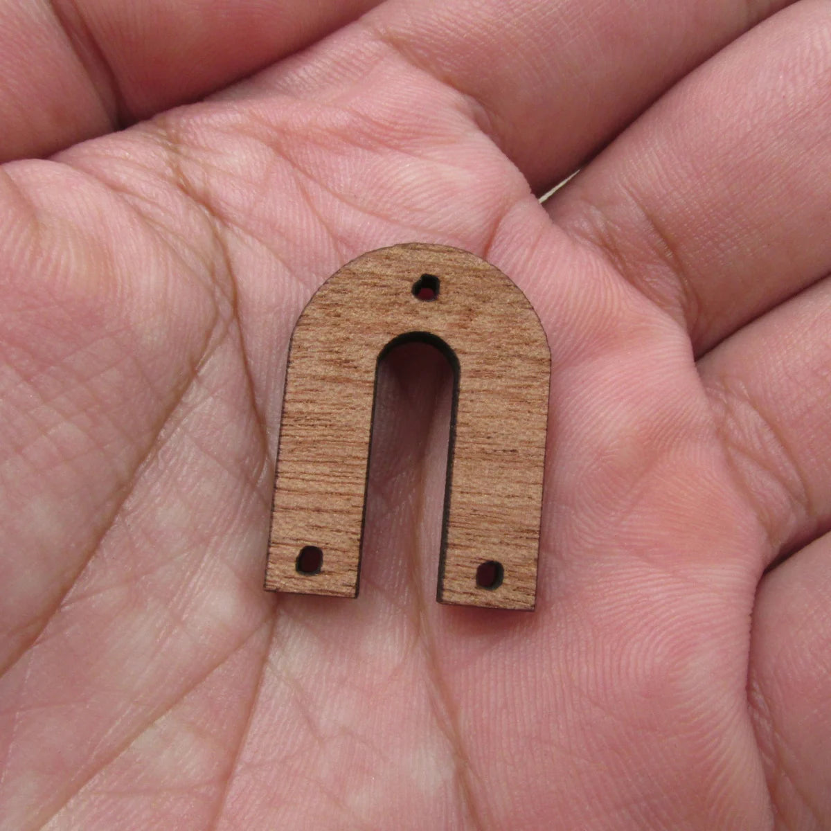 6 Pcs Unfinished Blank Wooden Arc Rainbow Shape Cutout Wood Connector For Necklace Earring Pendant  DIY Making Jewelry