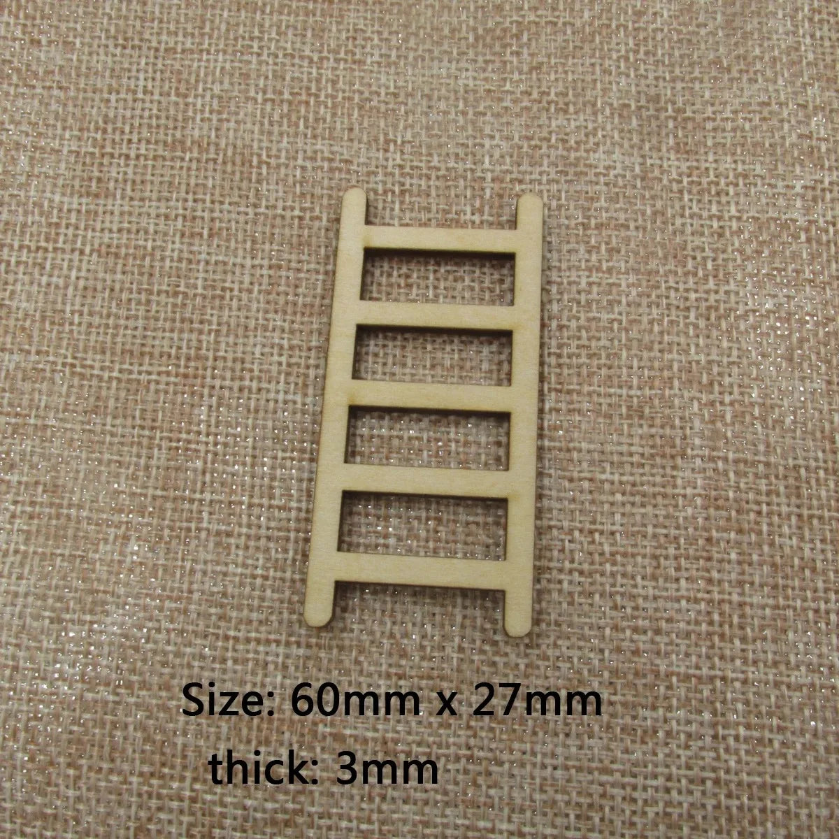 10Pcs Mini Wooden Step Ladder, Furniture Tools, Fairy Garden, Miniature Decor, Action Figurine, DIY Crafts, Unfinished Window