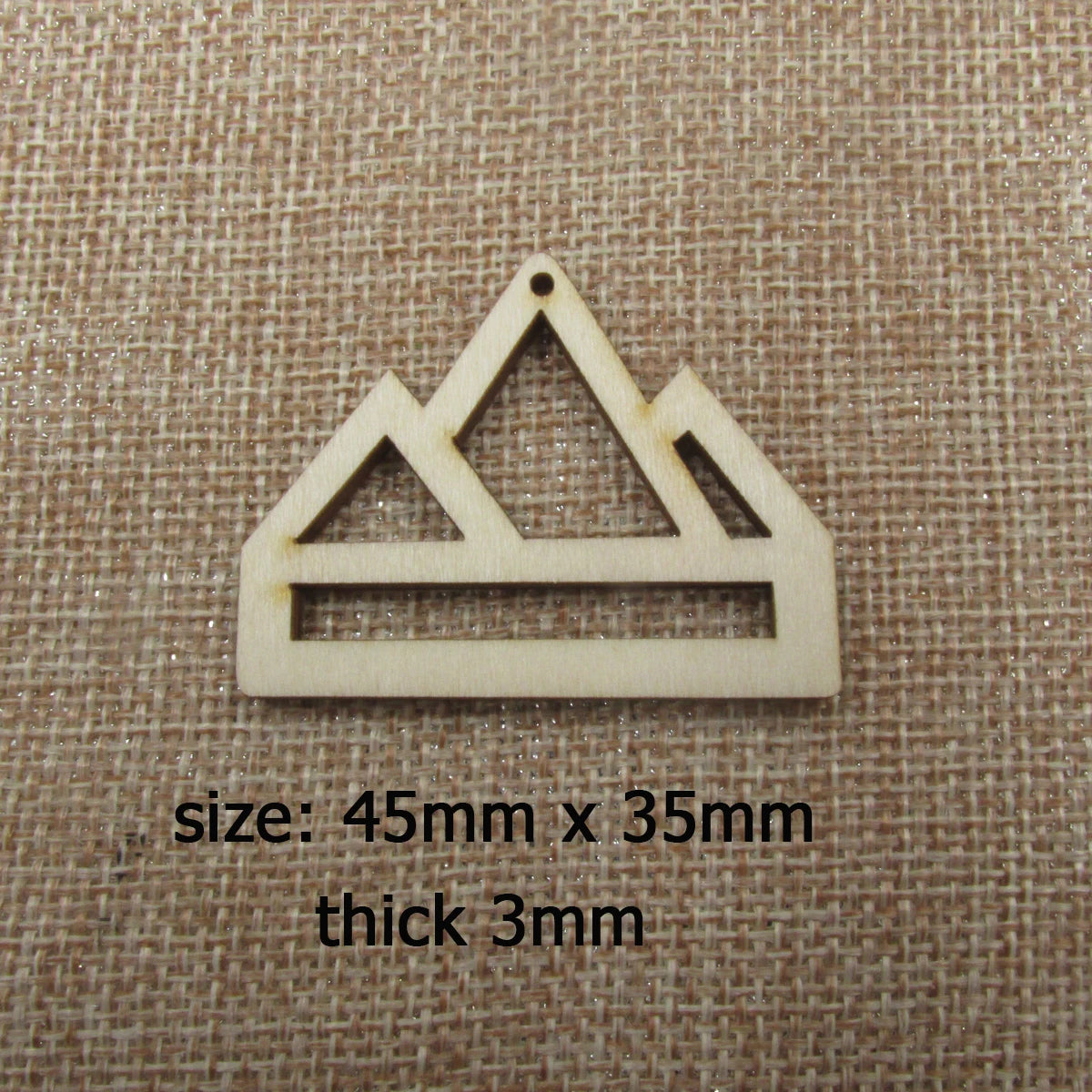 10pcs Unfinished Wood Mountain Hill Jewelry Findings Mountains Earring Hoops  for Macrame DIY Wooden Earring Blanks