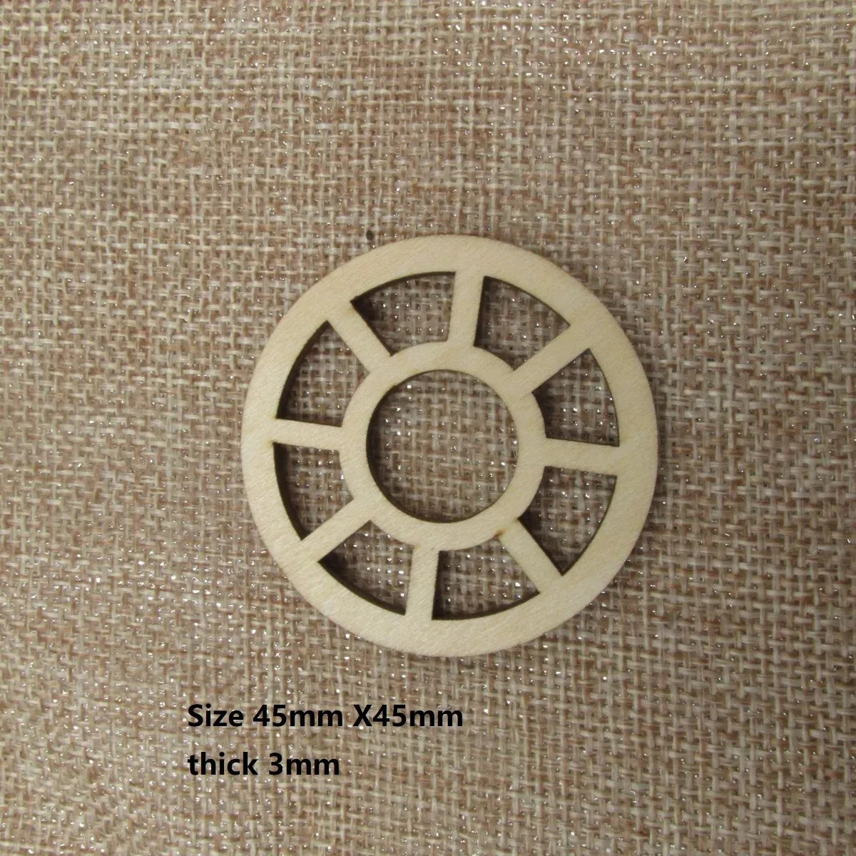 10pcs Unfinished Circle Wood Dollhouse Window Fairy Garden Church Diorama Bird Doll House Windows Crafts Mirror Wall Art