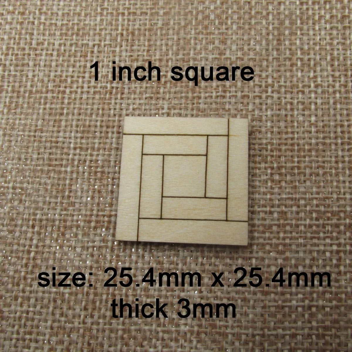 Unfinished Blank Miniature Wooden Tiles, Wood Flooring for Mini DIY Dollhouse, Furniture Crafts, 10Pcs