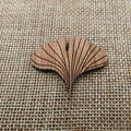 Unfinished Wood Ginkgo Leaf Shape Cutout Pendant Jewerly Finding Perfect for Earring Brooch Necklace Making